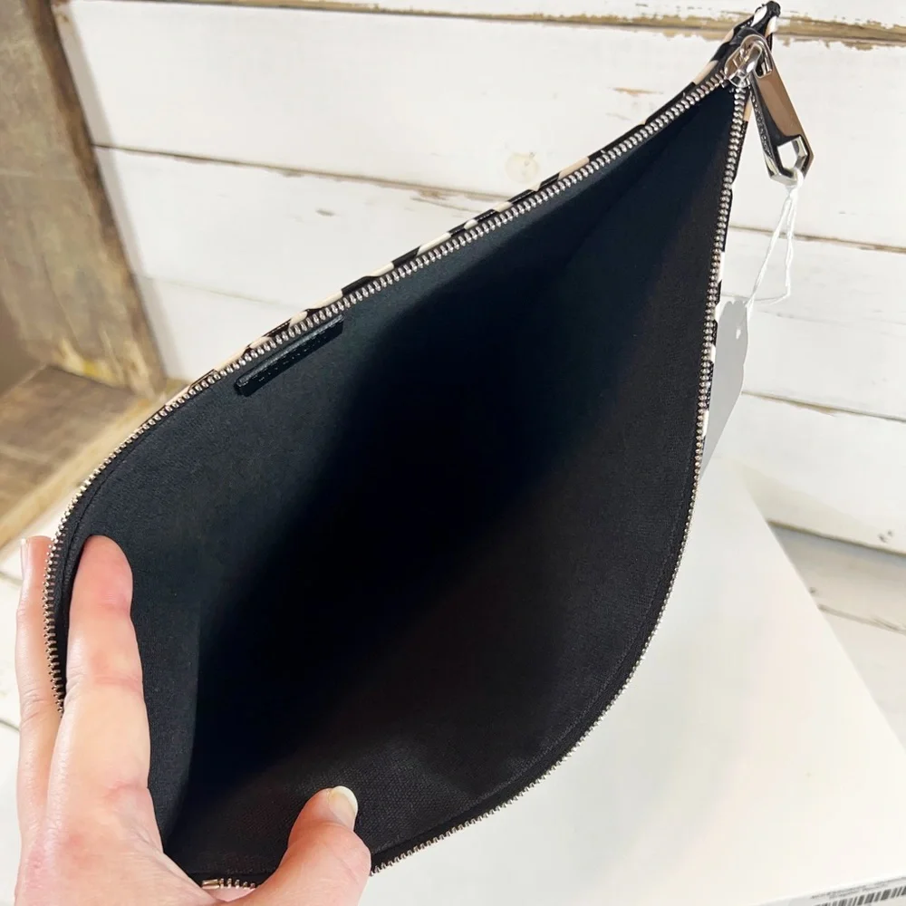 Givenchy “Power of Love” Coated Canvas Clutch/Pouch